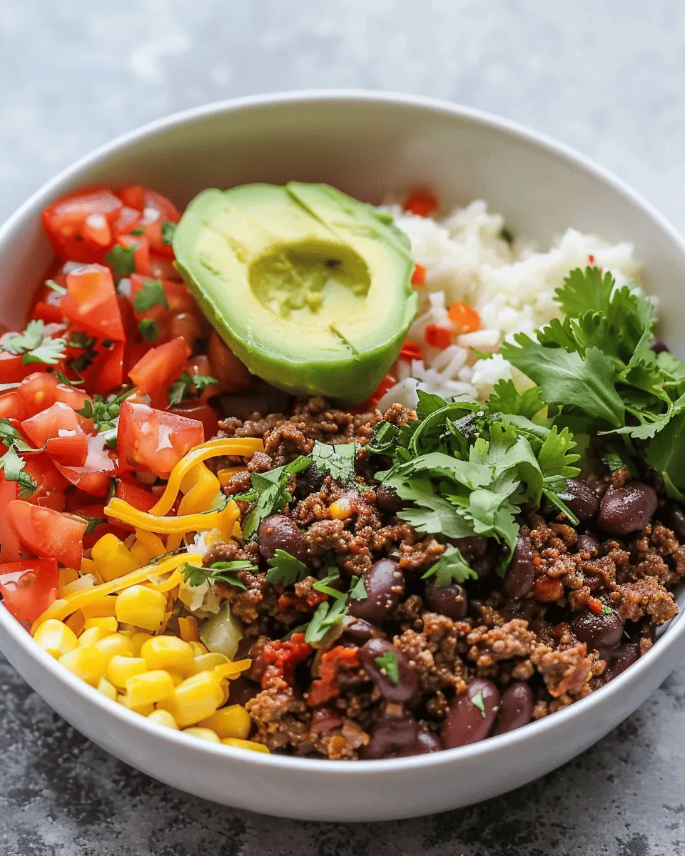 Ground Beef Burrito Bowl: A Fresh and Easy Dinner Delight