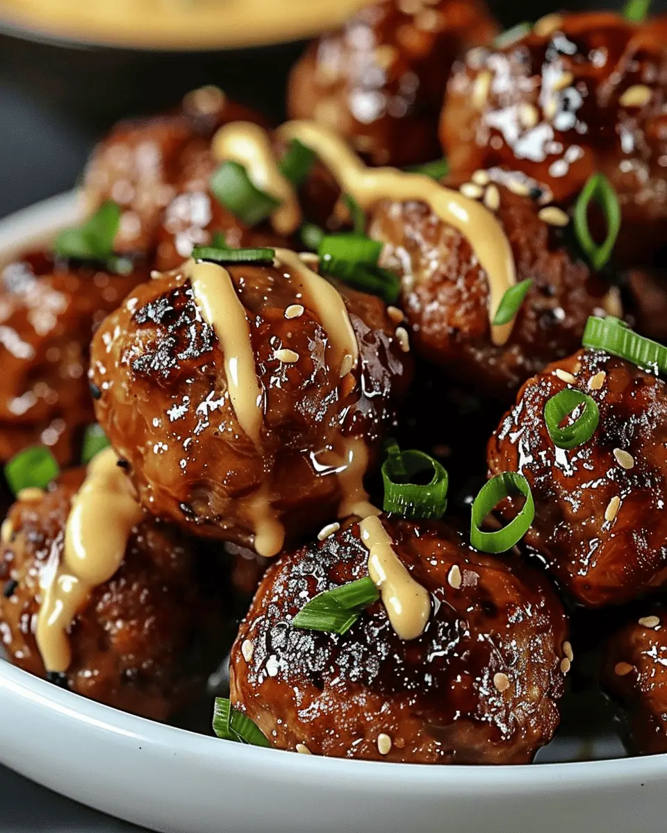 Korean BBQ Meatballs: Juicy Turkey Bacon & Beef Delights to Savor