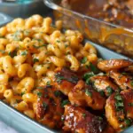 High-Protein Honey Garlic Butter Chicken with Mac & Cheese