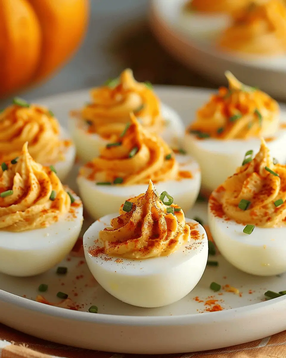 Pumpkin Patch Deviled Eggs: Easy Recipe with Turkey Bacon Twist