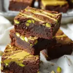 Pistachio Chocolate Brownies