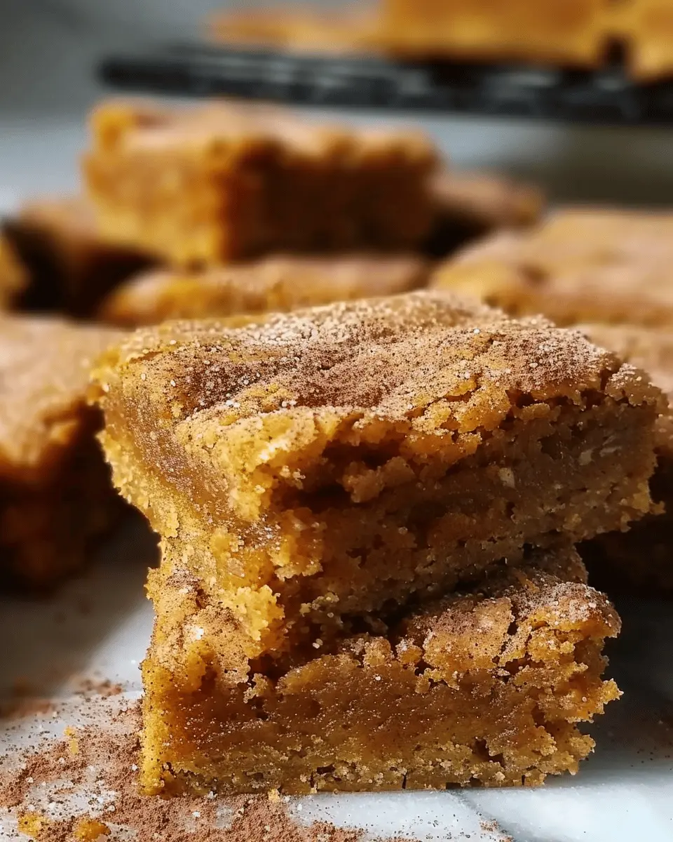 Pumpkin Snickerdoodle Blondies Recipe: The Best Fall Treat You’ll Love
