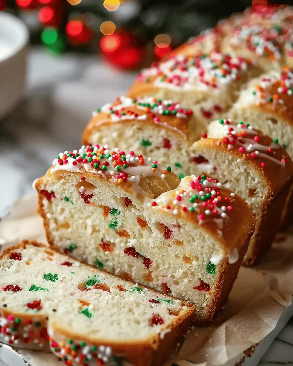 Christmas Sprinkle Buttermilk Bread: The Best Festive Treat