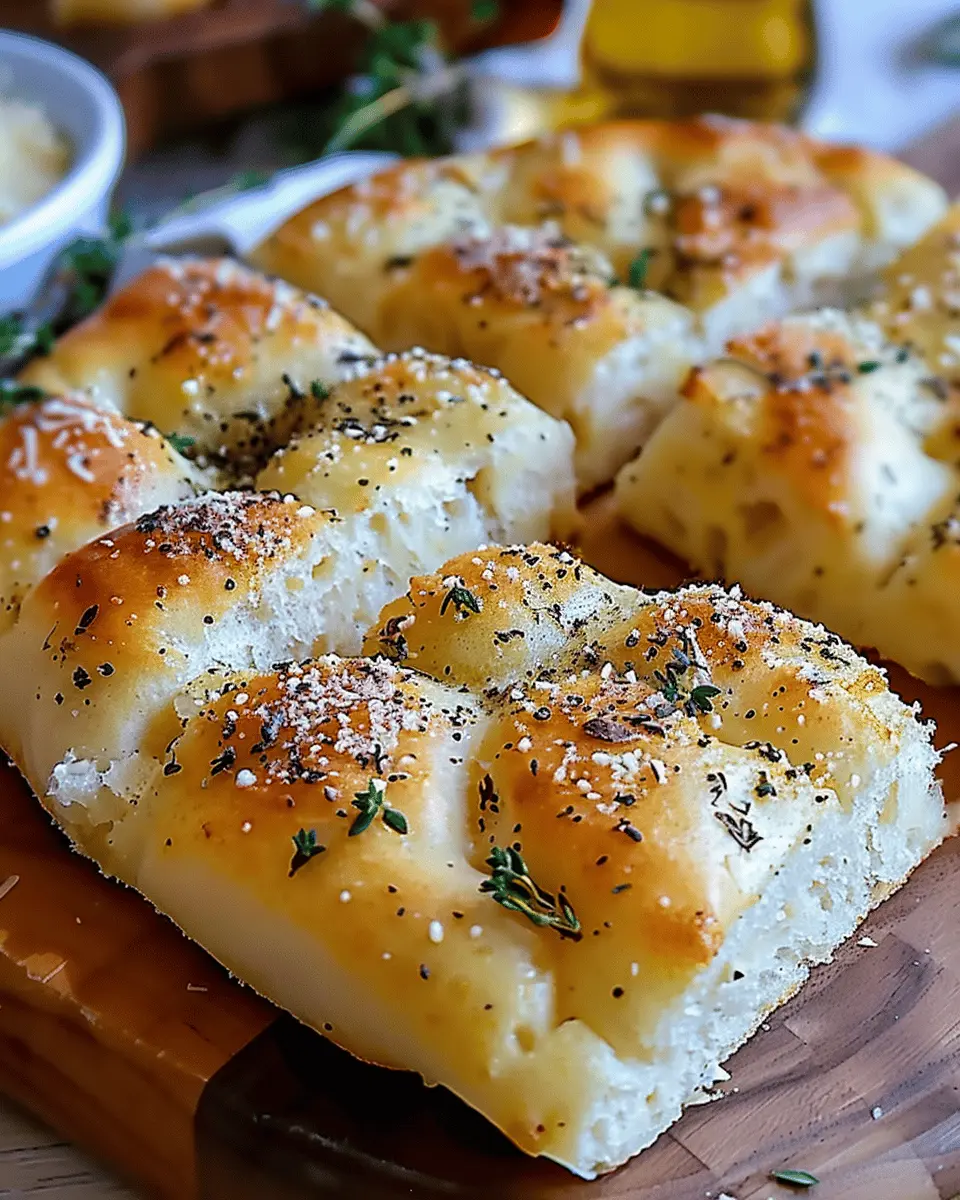 Garlic Parmesan Focaccia: The Best Homemade Bread Recipe
