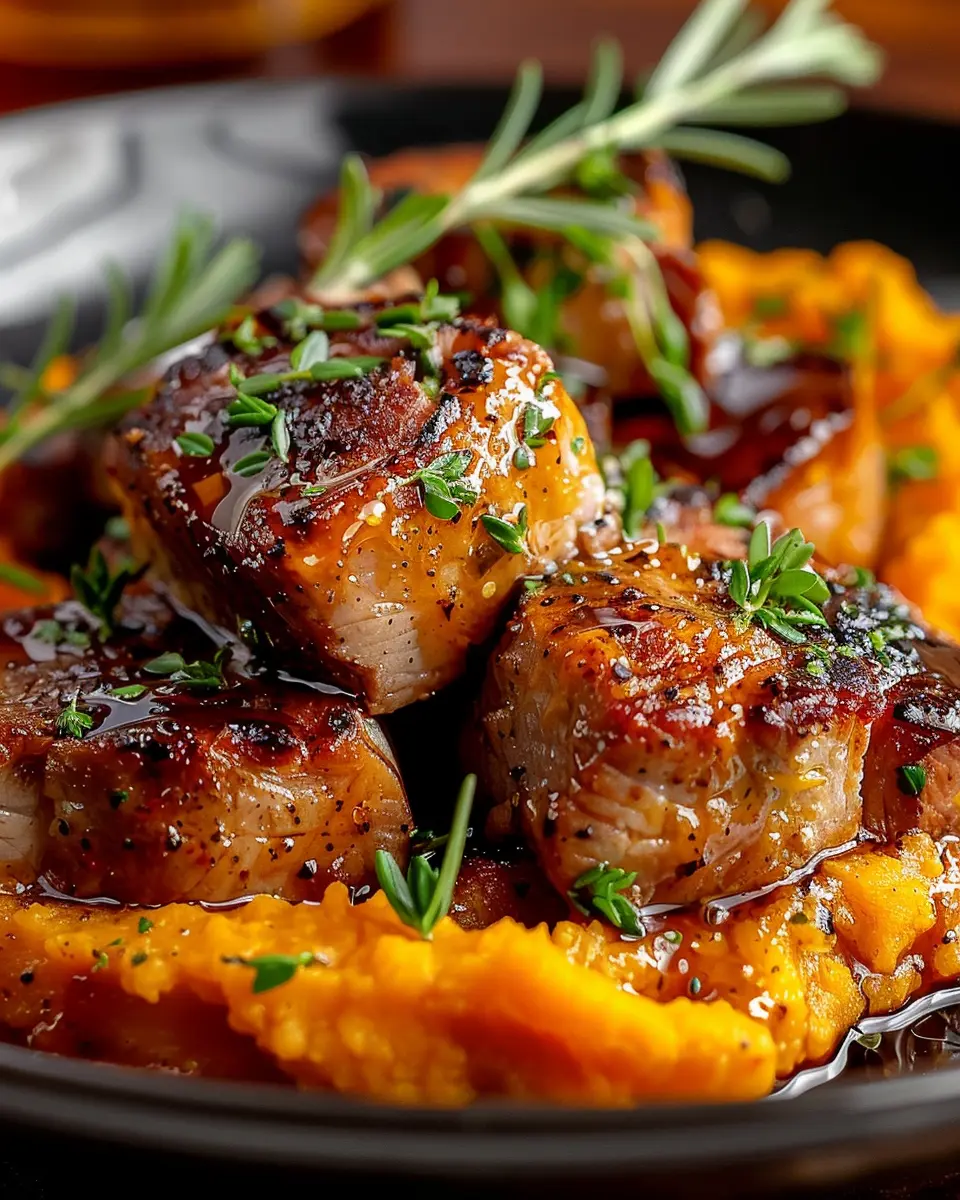 Apple Cider Pork: Juicy Recipe with Mashed Sweet Potatoes