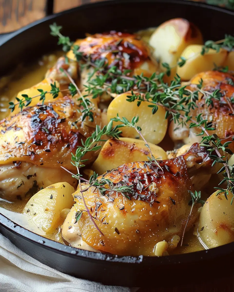 Chicken Normandy: Easy French Apple Cider Chicken Delight