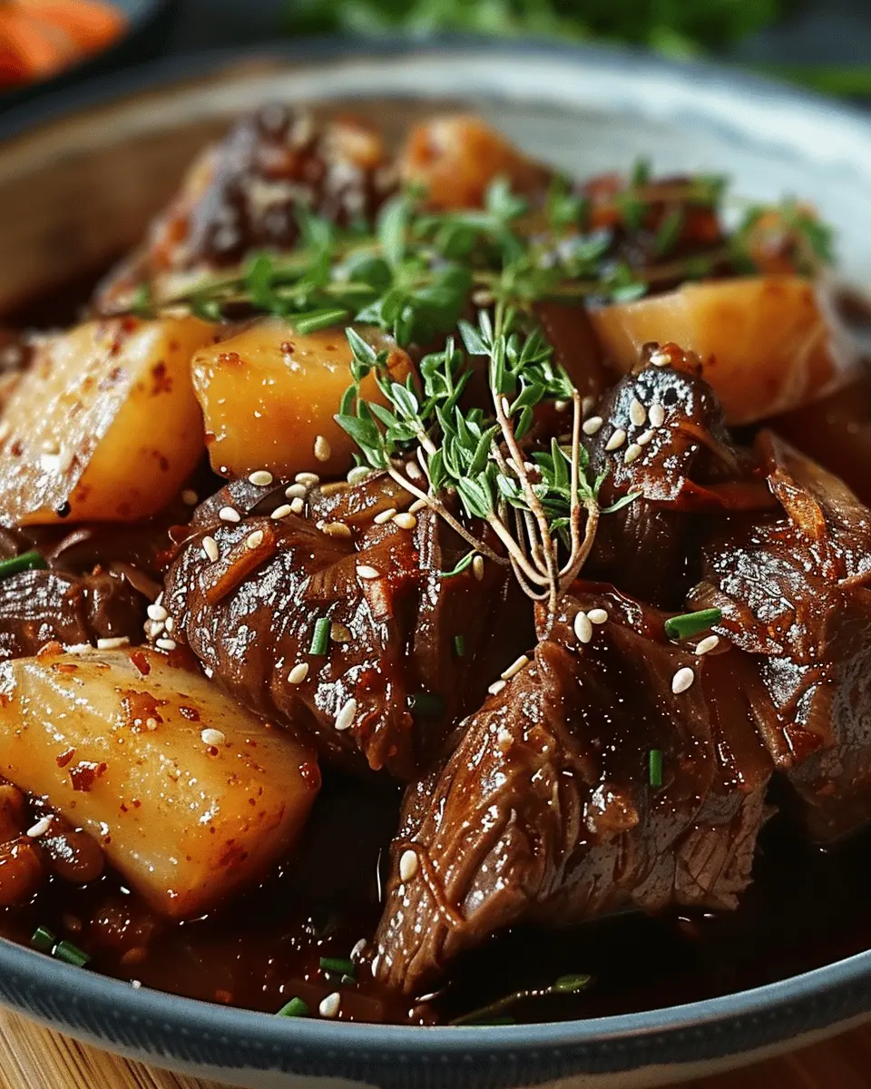 Korean Style Pot Roast: Indulgent Comfort Food for Home Chefs