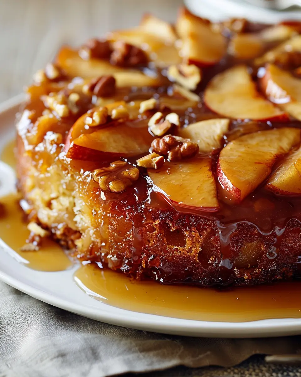 Caramel Apple Upside-Down Cake: The Best Cozy Fall Treat