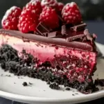 Dark Chocolate Raspberry Cheesecake