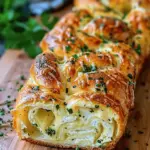 Swirled Garlic Herb And Cheese Bread