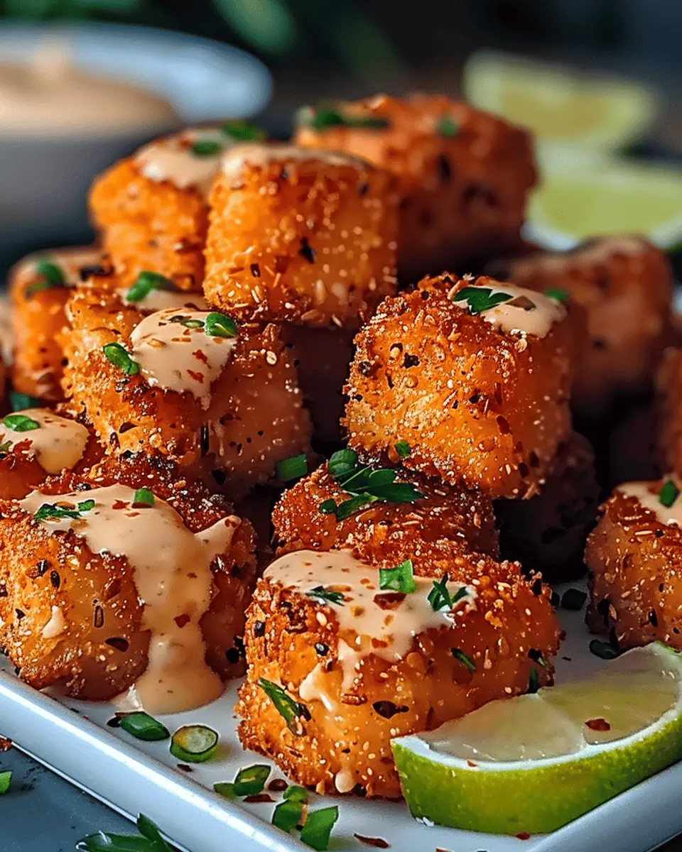 Crispy Bang Bang Salmon Bites: Easy, Flavor-Packed Appetizer
