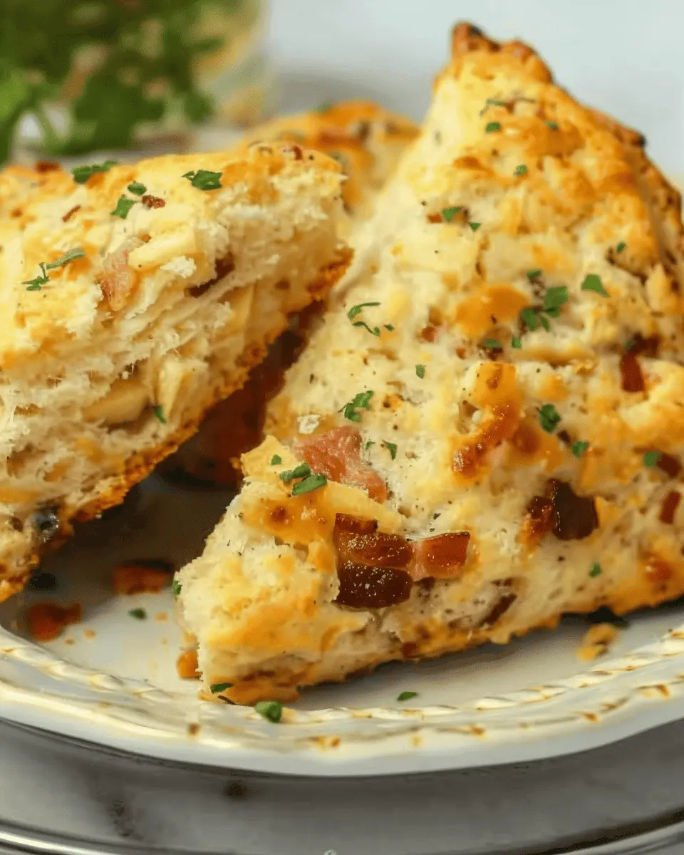 Air Fryer Apple Cheddar Turkey Bacon Scones: Easy & Delicious Treat