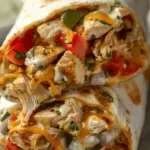 Chicken Bell Pepper Ranch Burritos