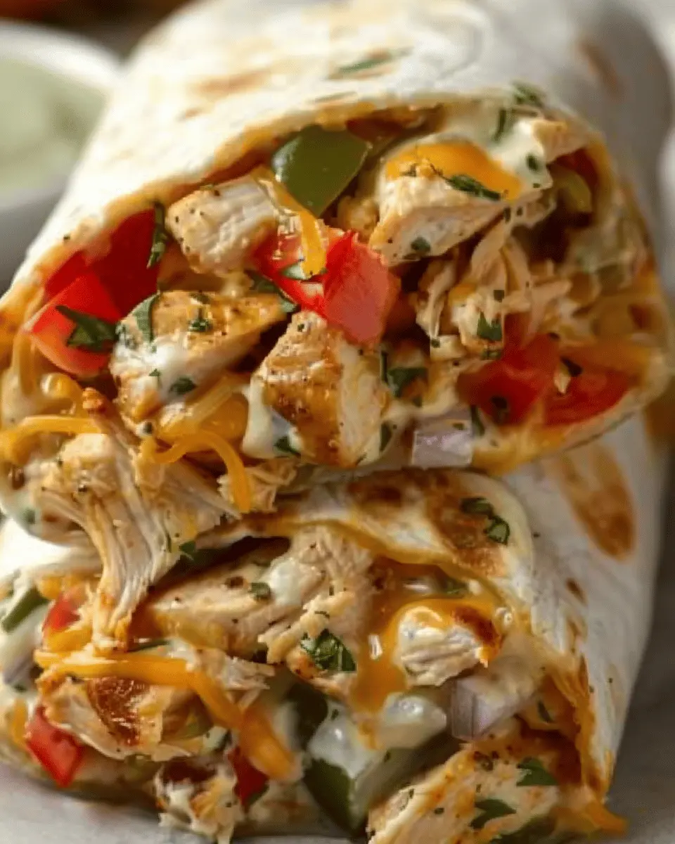 Chicken Bell Pepper Ranch Burritos: Easy and Flavorful Delight