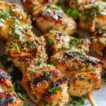 Ranch Garlic Parmesan Chicken Skewers