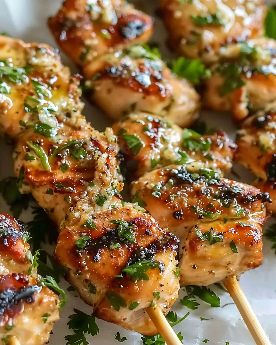 Ranch Garlic Parmesan Chicken Skewers: Juicy Flavors for All