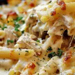 Chicken Alfredo Baked Ziti