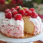 Raspberry Angel Food Cake