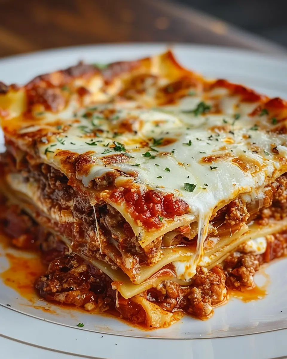 Homemade Lasagna: An Indulgent Twist with Turkey Bacon and Chicken Ham