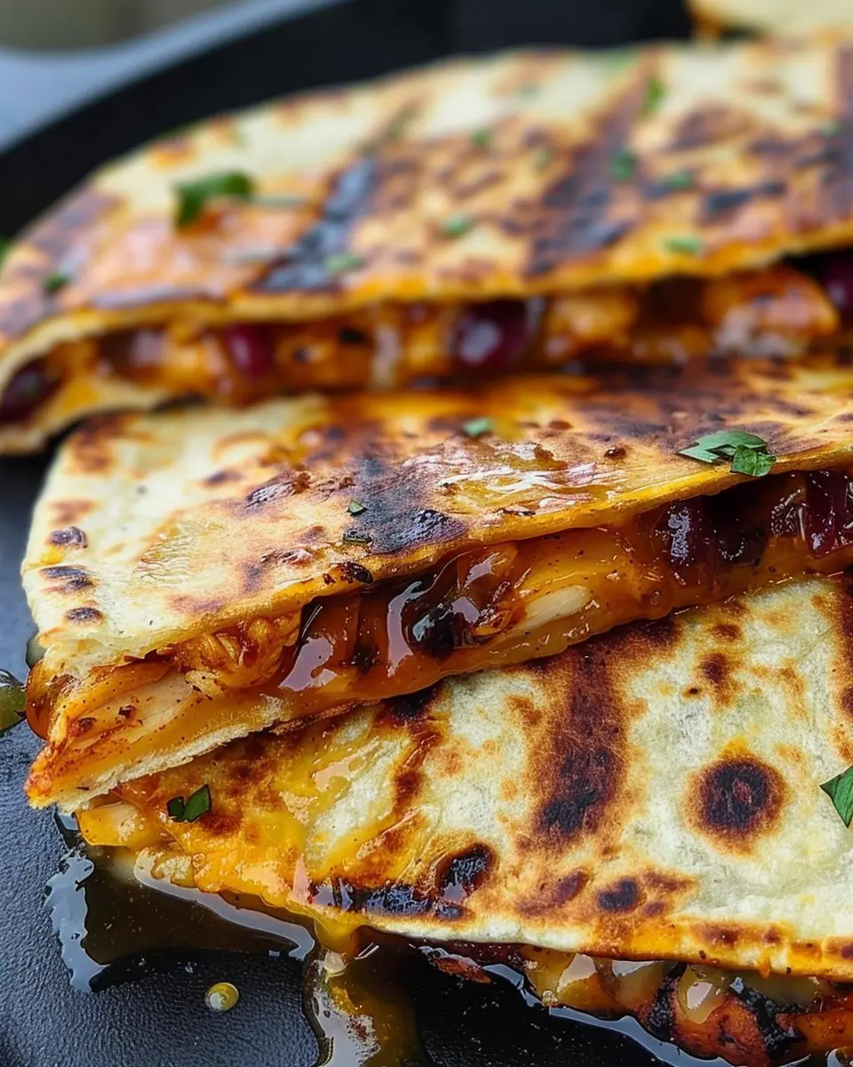 Blackstone Hot Honey BBQ Chicken Quesadillas: Best Homemade Delight