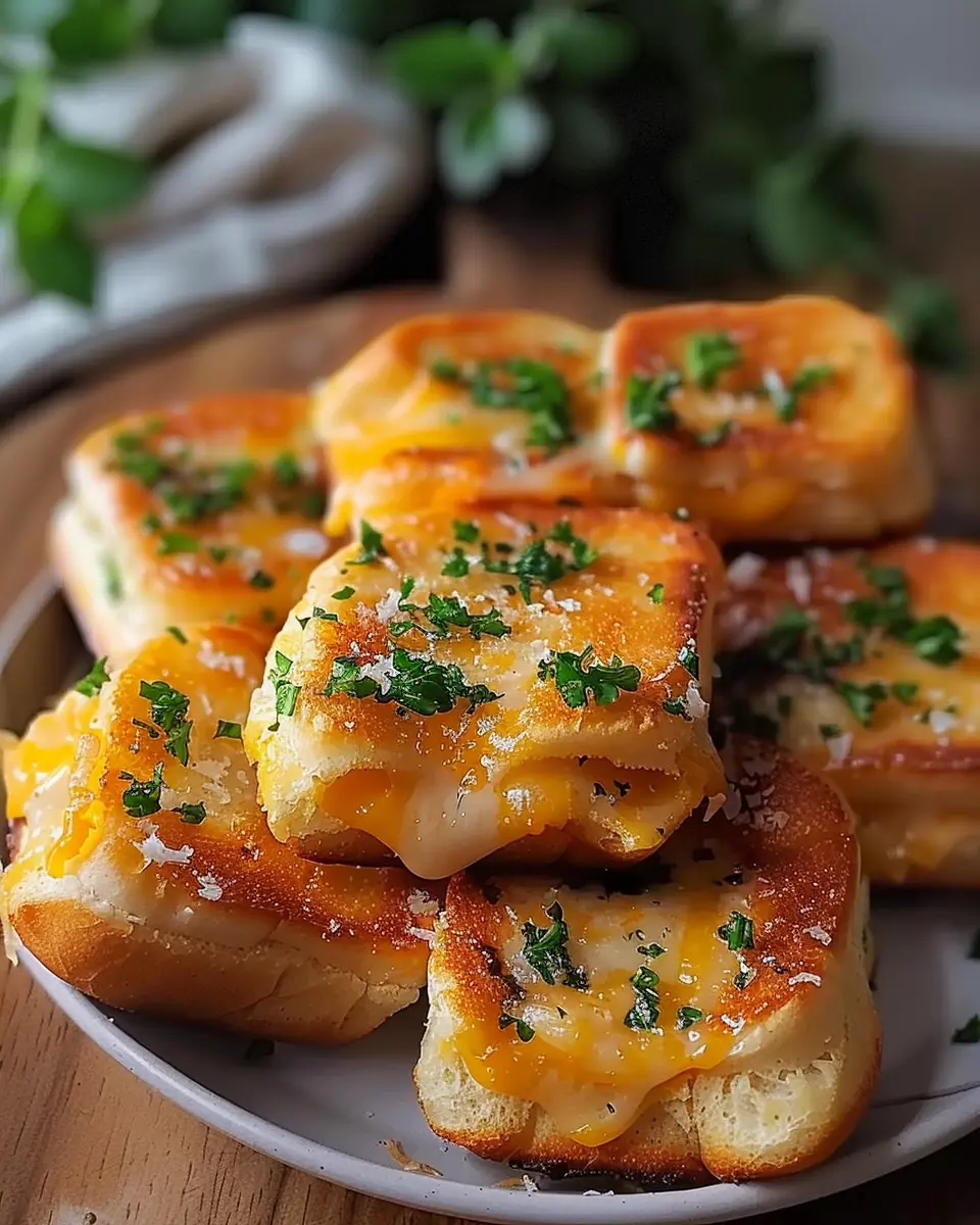 Mini Grilled Cheese Hawaiian Rolls with Turkey Bacon and Chicken Ham