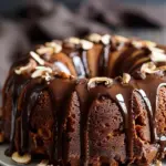 Hazelnut Bundt Cake with Espresso & Chocolate Glaze