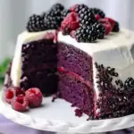 Blackberry Velvet Cake
