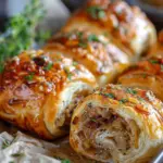 Savory French Onion Sausage Rolls – Golden, Flaky & Full of Flavor