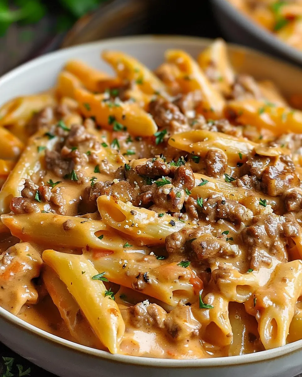 Creamy Beef Pasta: The Best Comfort Dish with Turkey Bacon