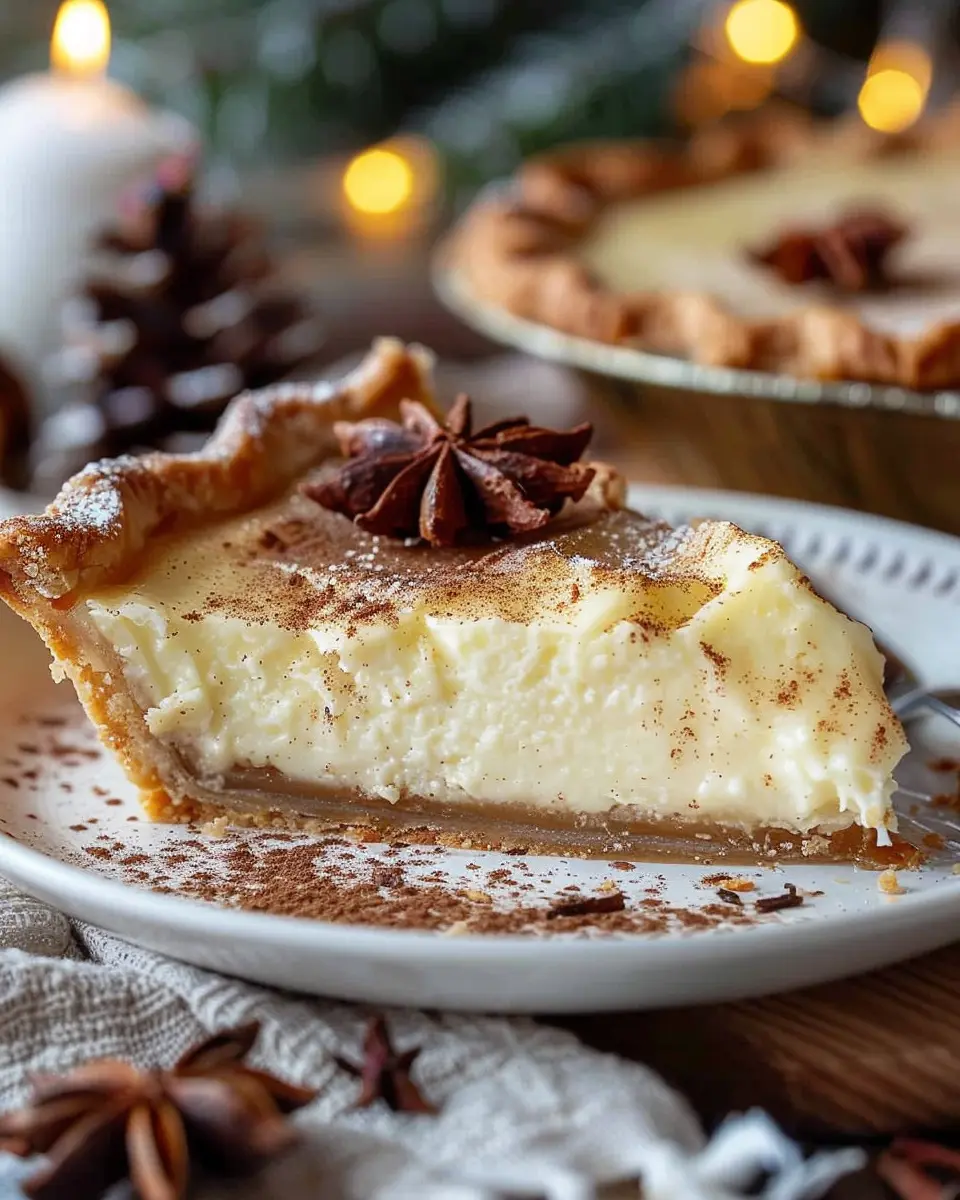 Christmas Eve Cinnamon-Vanilla Custard Pie: An Indulgent Holiday Treat