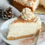 Eggnog Cheesecake with Gingersnap Crust