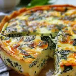 Cottage Cheese and Spinach Crustless Quiche