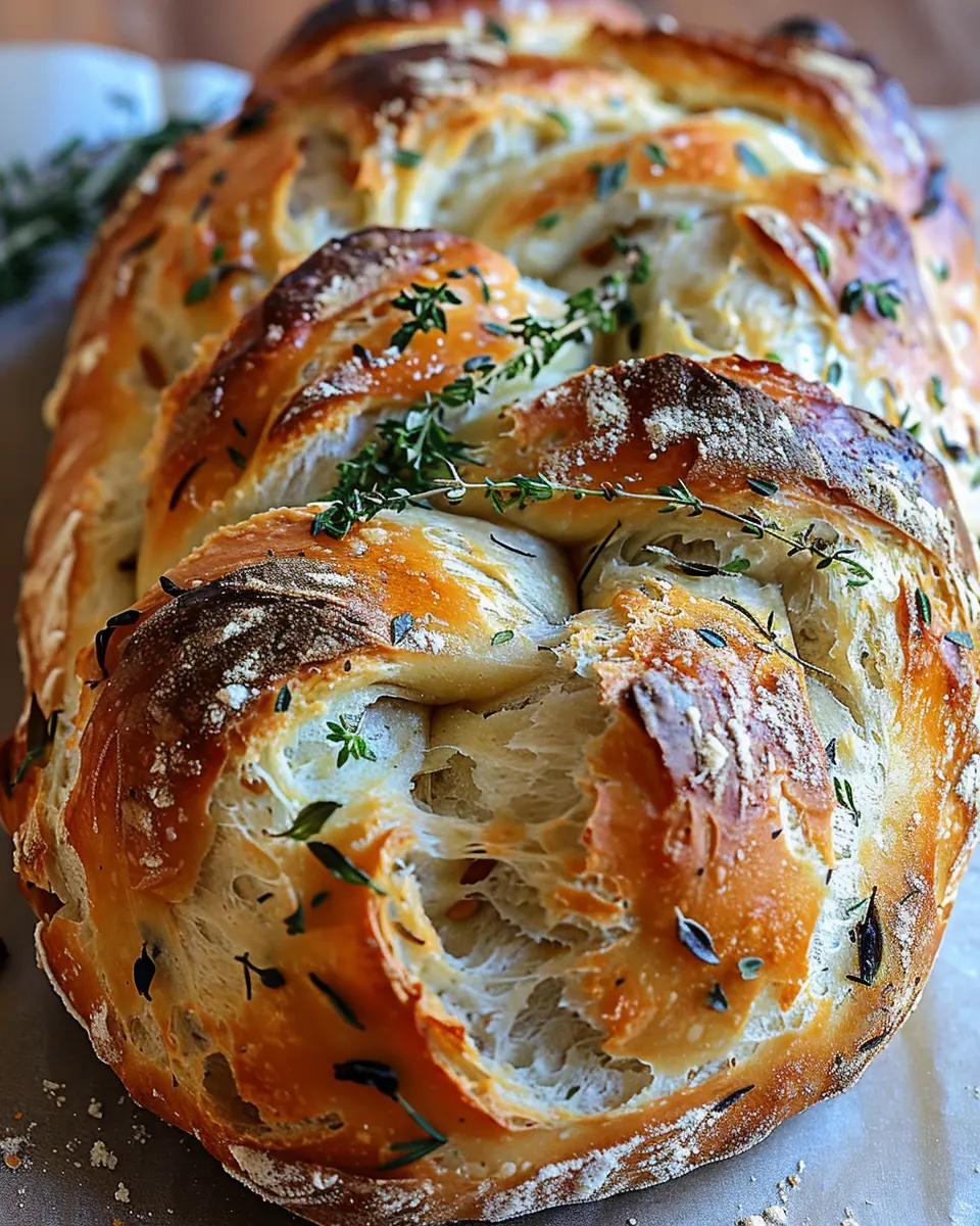 Garlic Herb Braided Bread: Easy Recipe for Homemade Delight