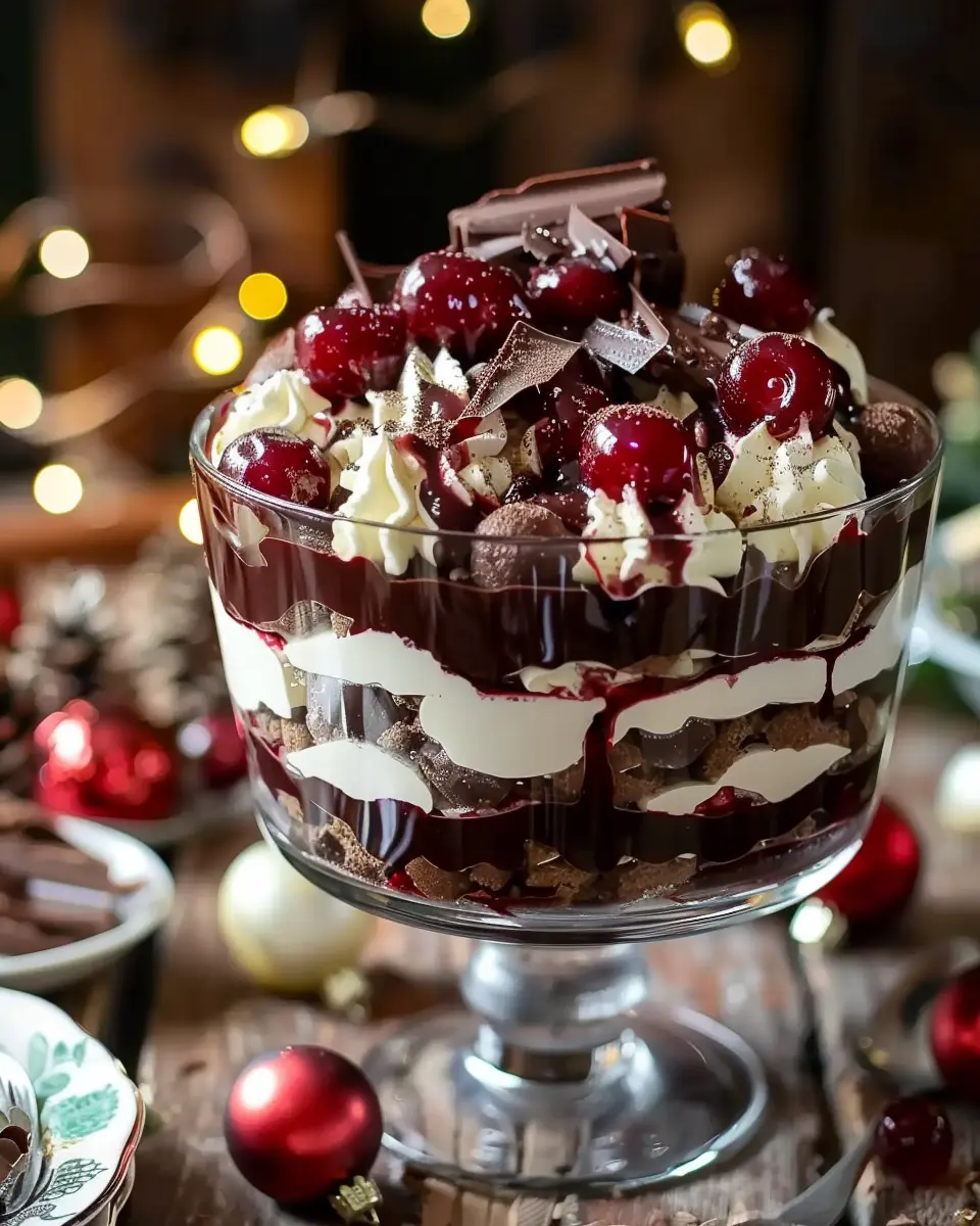 Black Forest Trifle for Christmas: Indulgent Layers of Joy