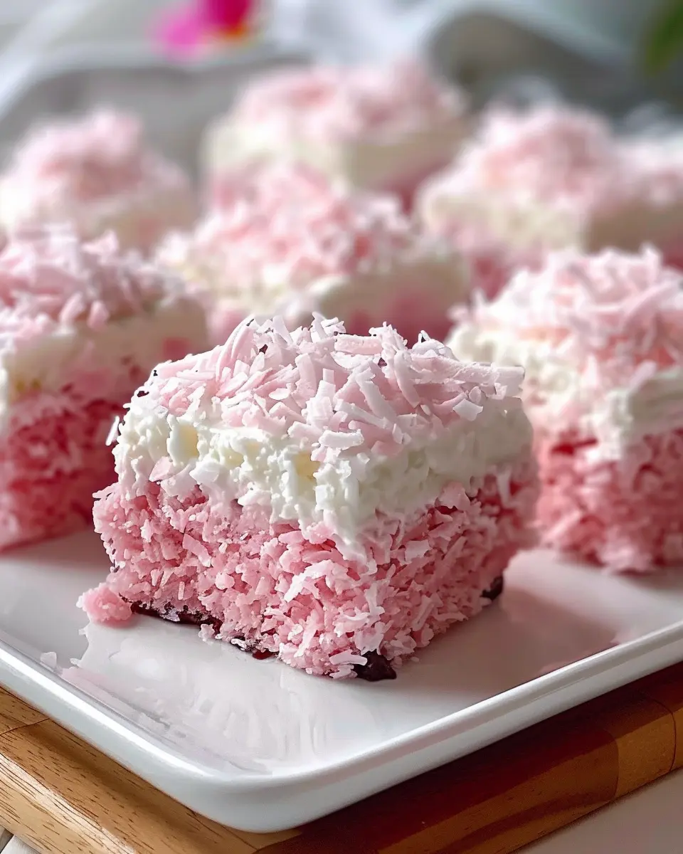 Pink Coconut Snowball Cake Bars: The Best Homemade Treat for Any Occasion