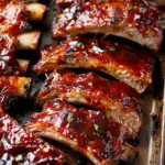 Sticky Oven Barbecue Ribs