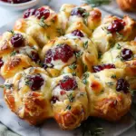 Cranberry Brie Pull-Apart Bread Bites