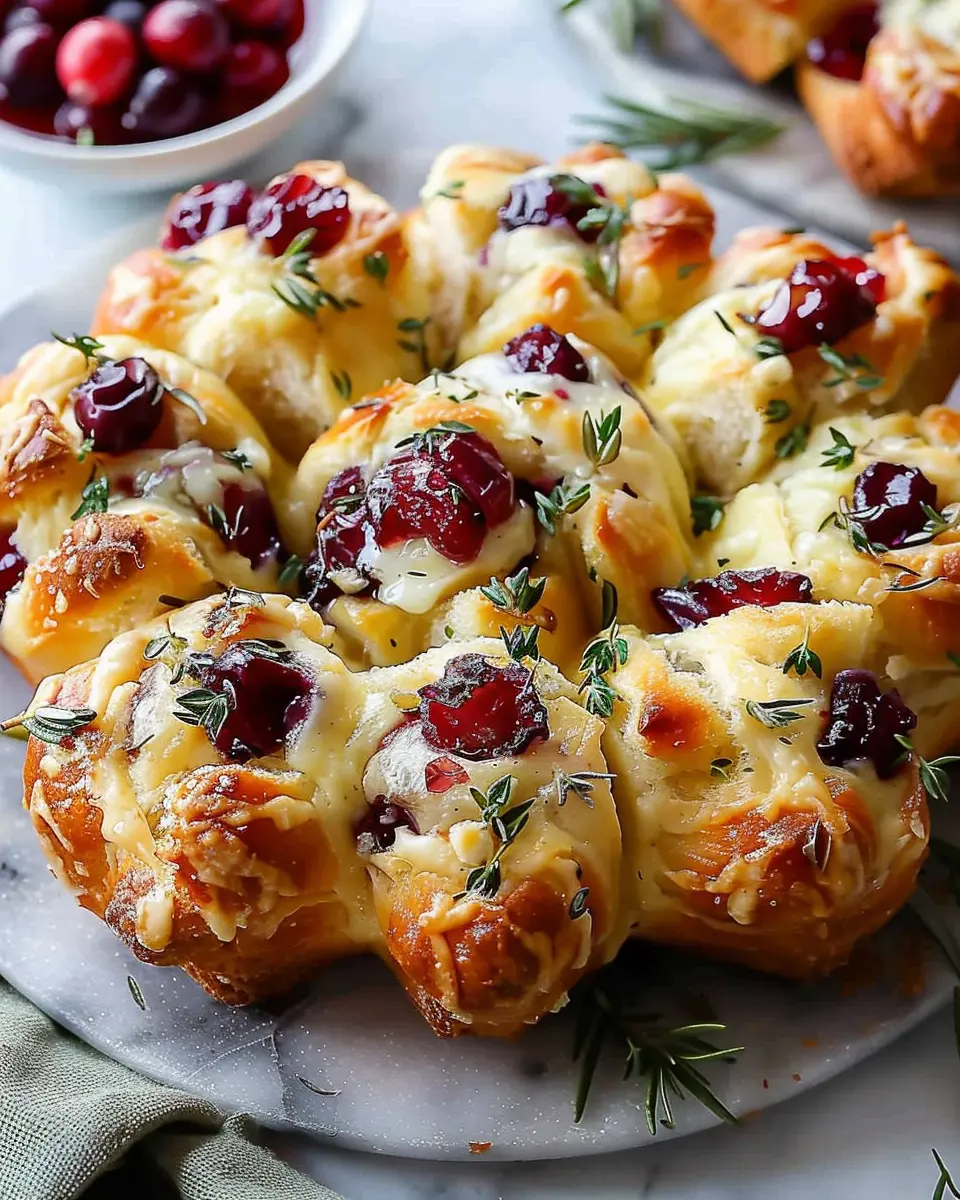 Cranberry Brie Pull-Apart Bread Bites: Easy Indulgence for All